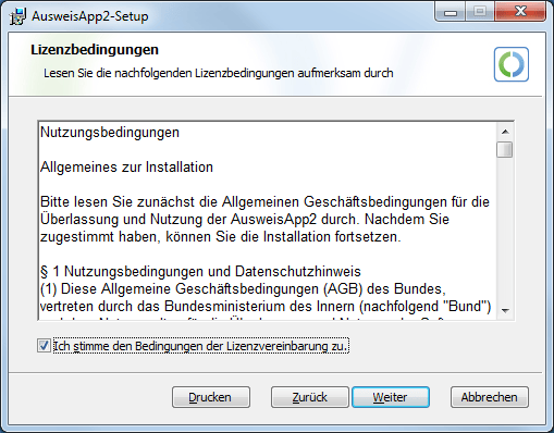Installation of AusweisApp2 on a Windows operating system — AusweisApp2 ...