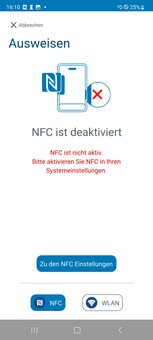 Screenshot NFC Dialog AusweisApp